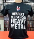 Respect Old School Heavy Metal - Same (Camiseta Manga Curta - Tamanho P)
